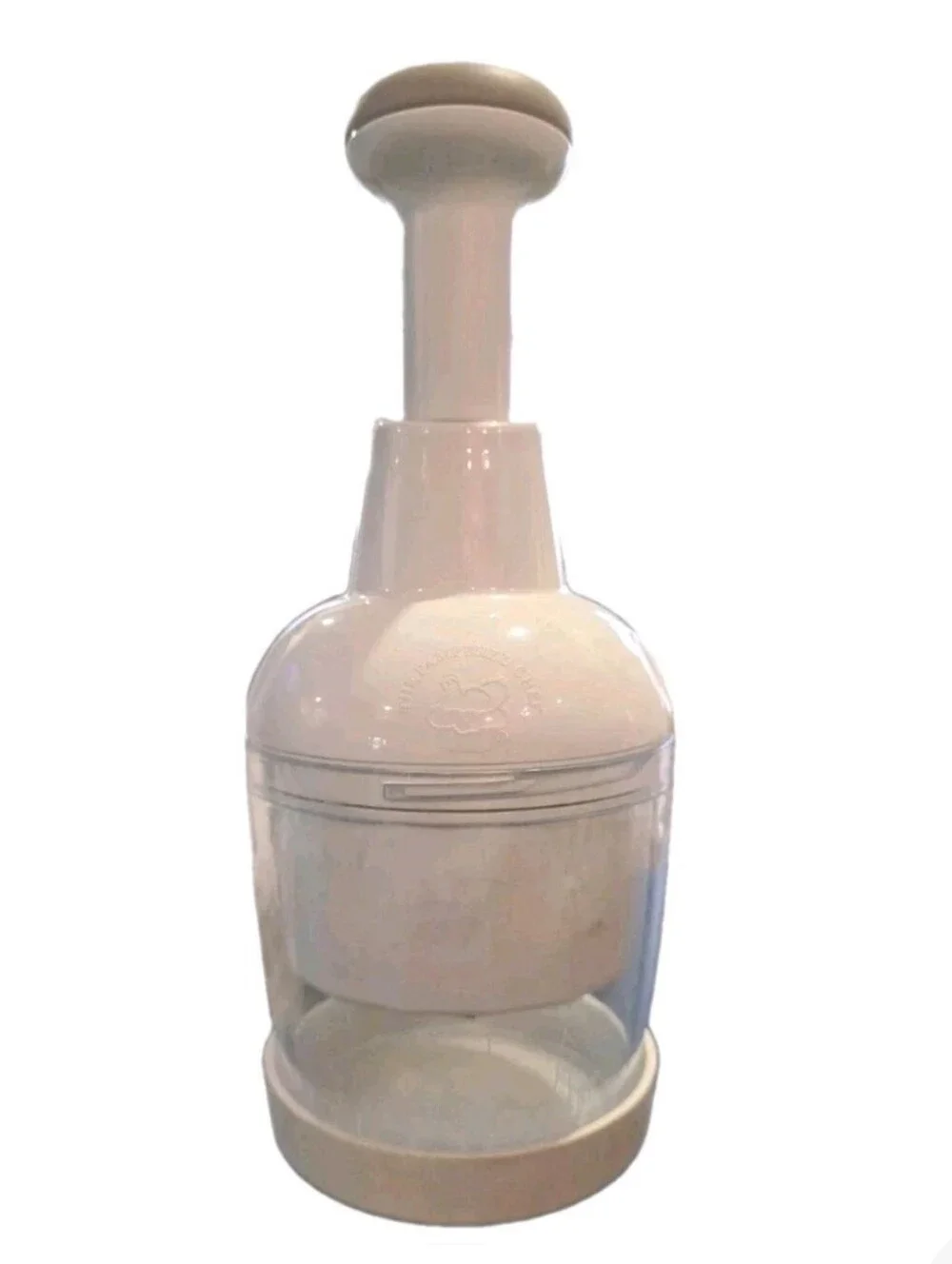 Pampered Chef Food Chopper rotating stainless plunger style kitchen Cooking Cut